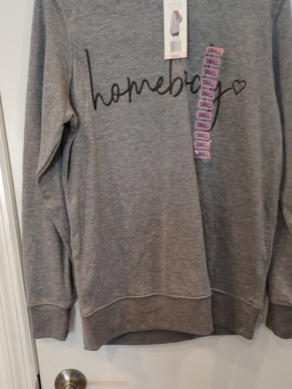 Cozy Grey 'Homebody' Crewneck Sweatshirt